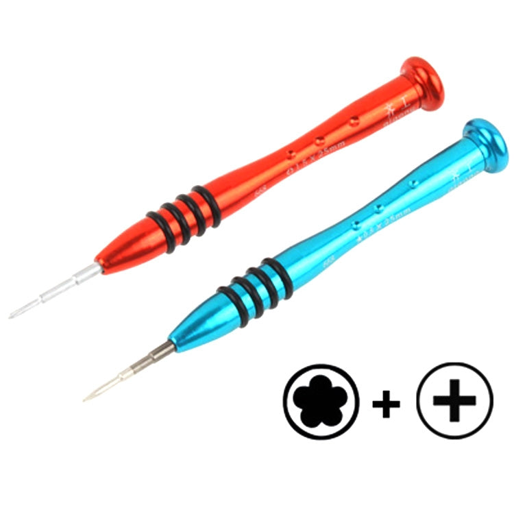 Set di cacciaviti professionali versatili per iPhone 5 e 5S e 5C / iPhone 4 e 4S (consegna casuale), 2 in 1 Pentalobe+Cross Set di cacciaviti professionali versatili per iPhone 5 e 5S e 5C / iPhone 4 e 4S (consegna casuale), 2 in 1 Pentalobe+Cross